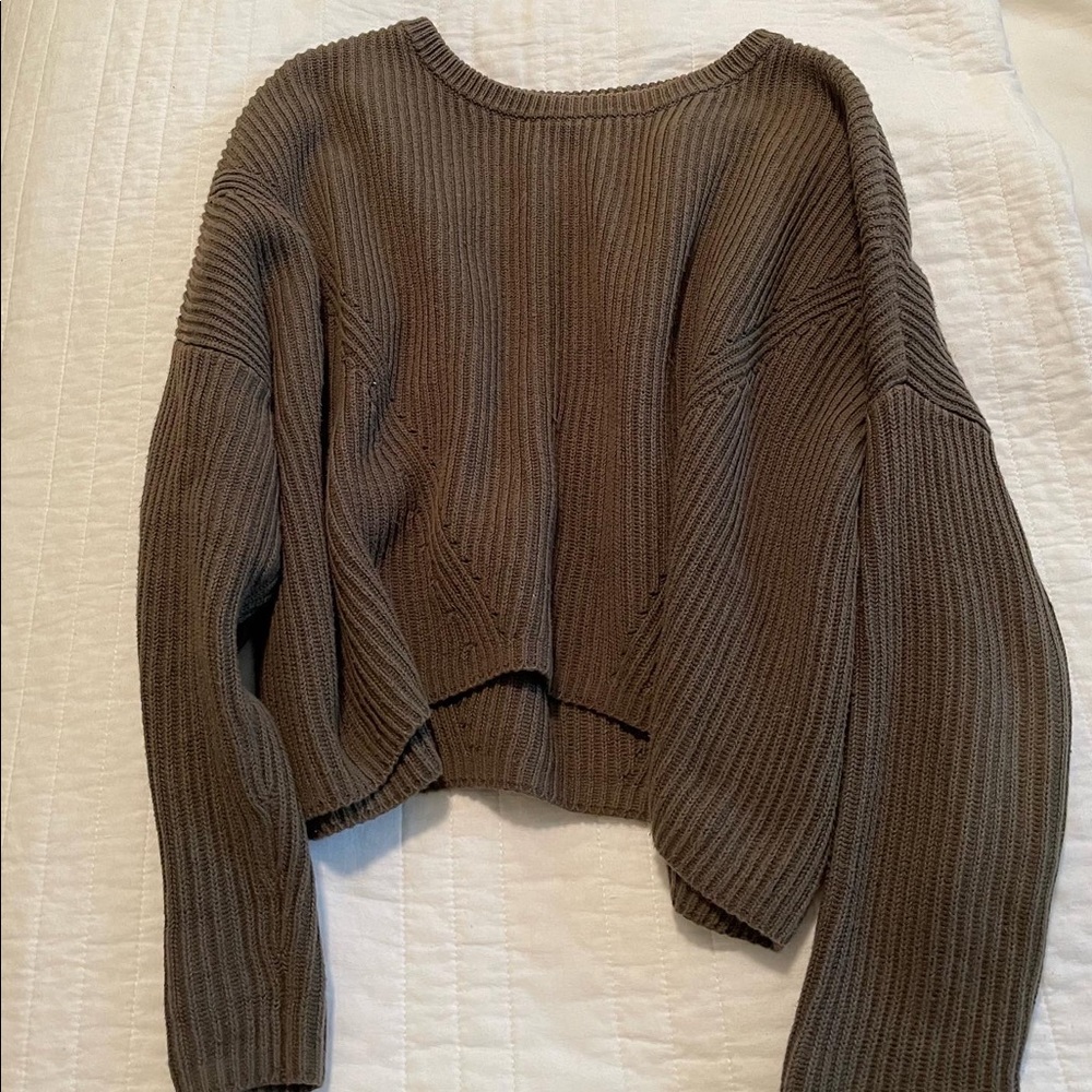 PacSun LA Hearts Green Sweater